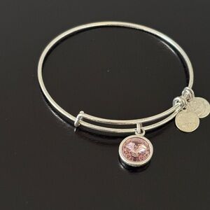 Alex and Ani Bracelet, June Birthstone, Light Amethyst